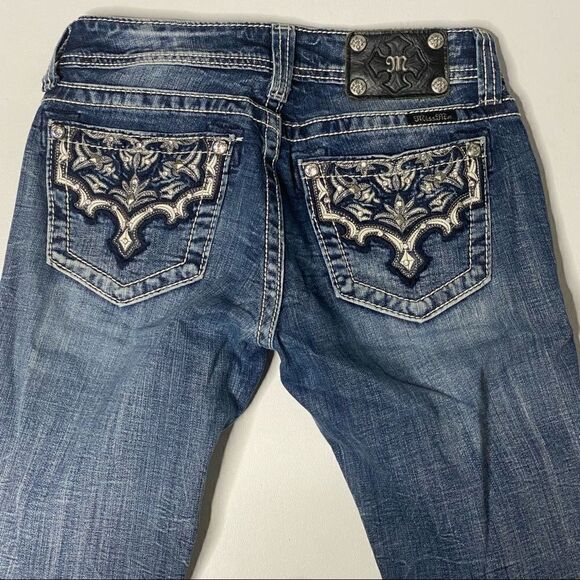 Miss Me | Cuffed Denim Capri’s - Picture 6 of 9